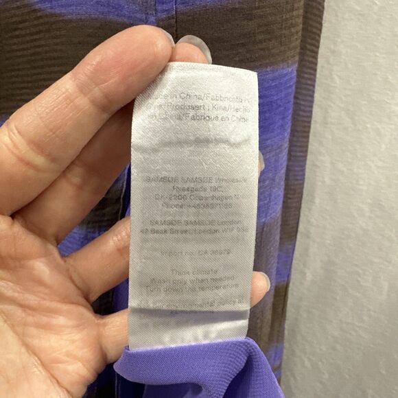 Samsoe Samsoe Annah Iris Tide Strappy Side Button Midi Dress Womens Size S - Picture 9 of 13